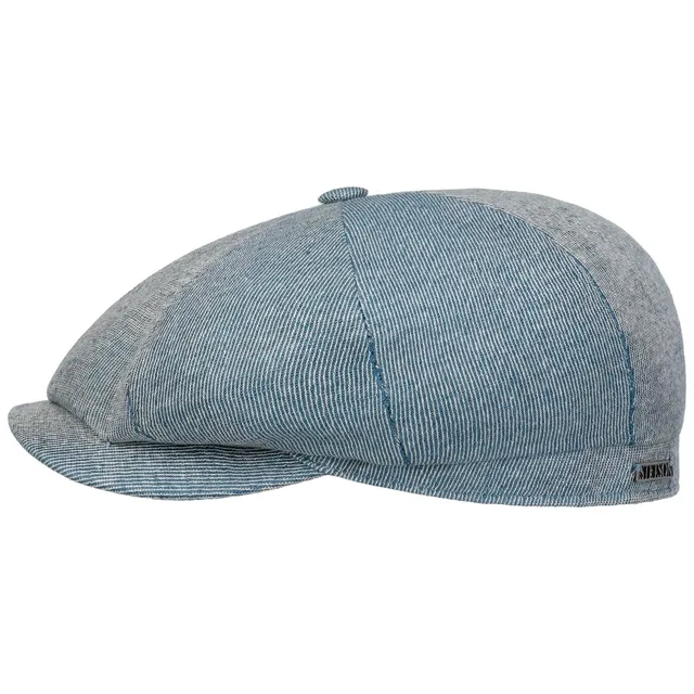 stetson-hatteras-twill-flatcap-leinen-baumwolle-herren image 1