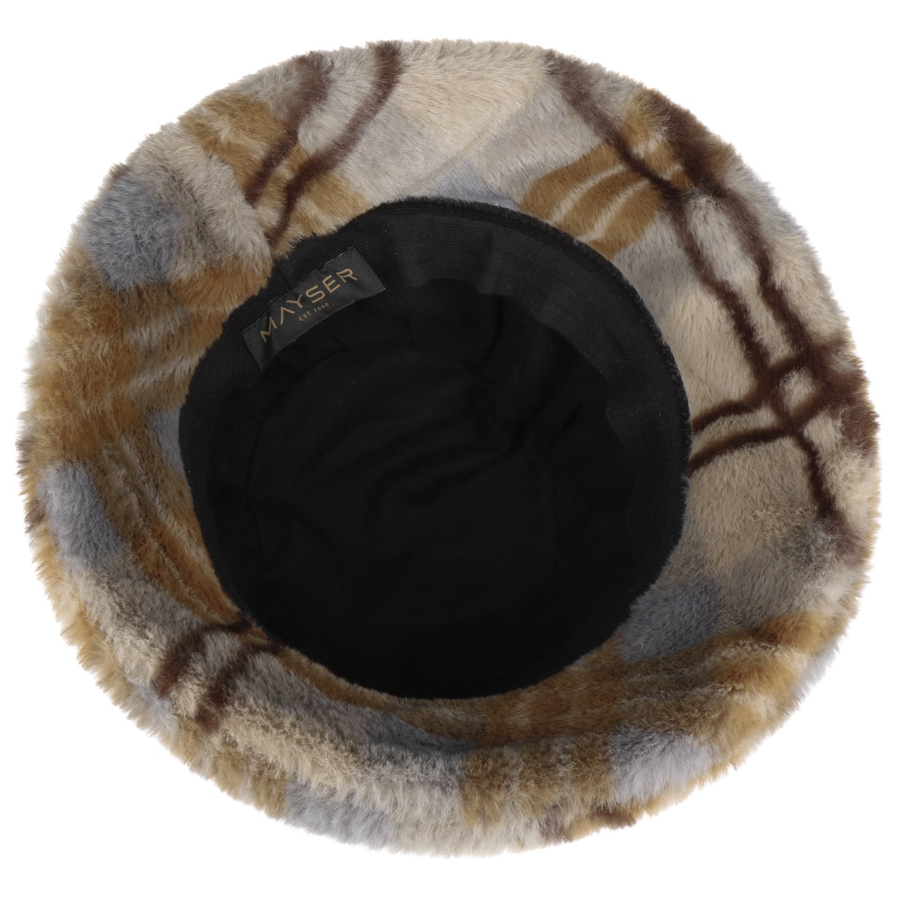 mayser-philippa-plush-bucket-stoffhut-karo image 3