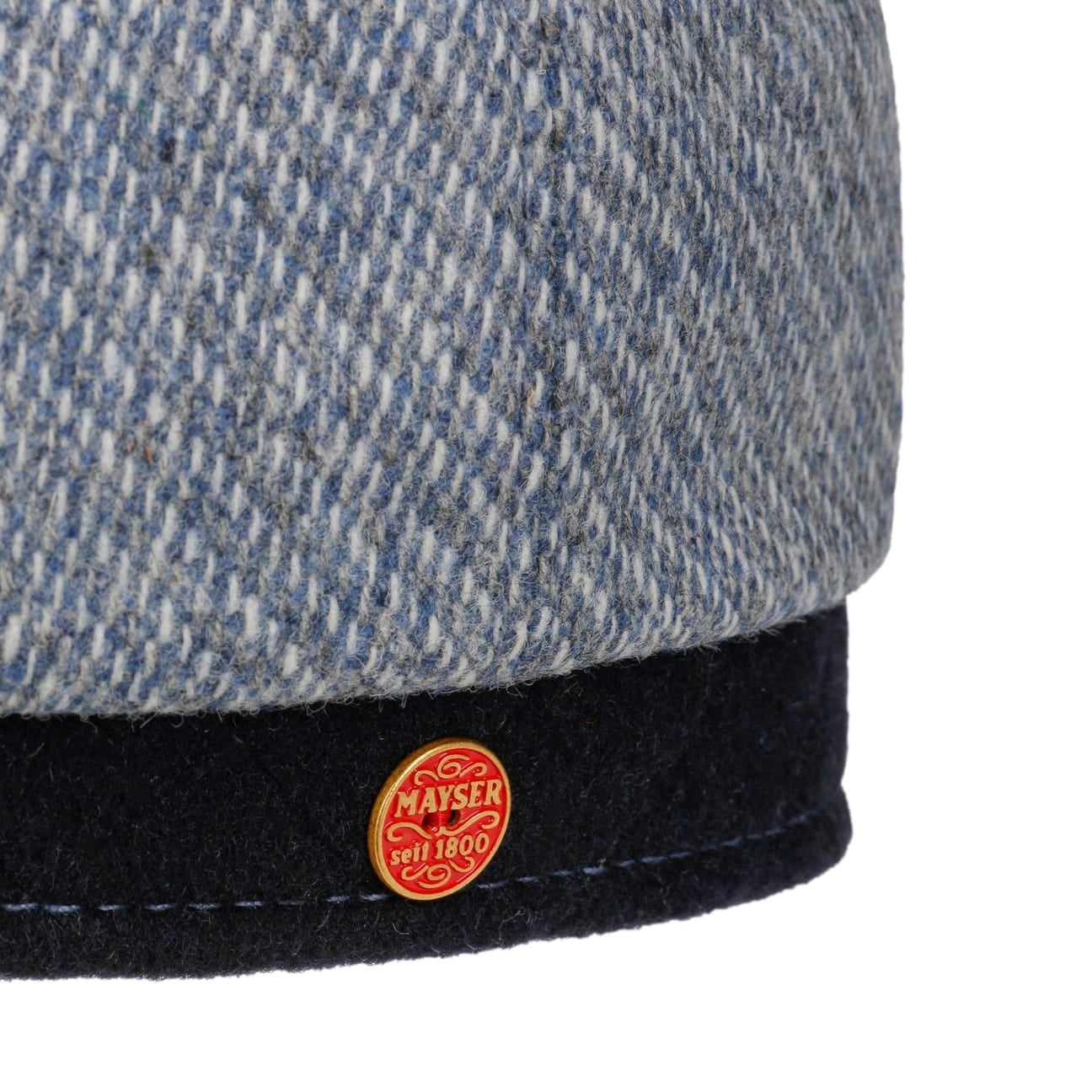 mayser-seven-contrast-edge-flatcap-7-teilige-ballonm-tze-merinowolle image 5