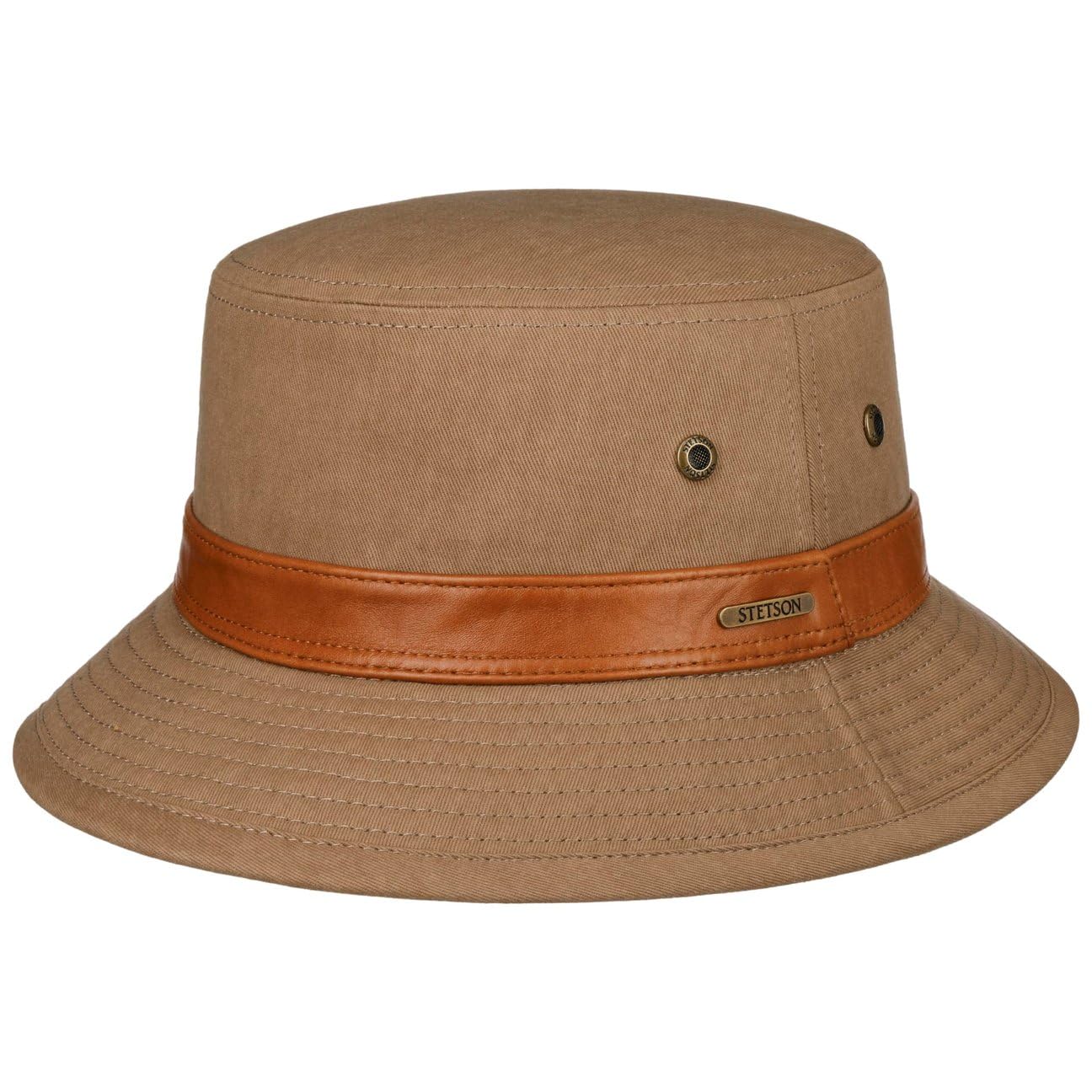 stetson-chino-twill-bucket-hut-mit-uv-schutz-und-lederband-herren image 1
