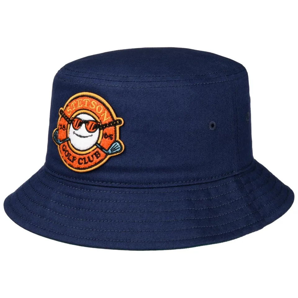 stetson-golf-club-bucket-hat-stoffhut-mit-golfball-patch-damen-und-herren image 1