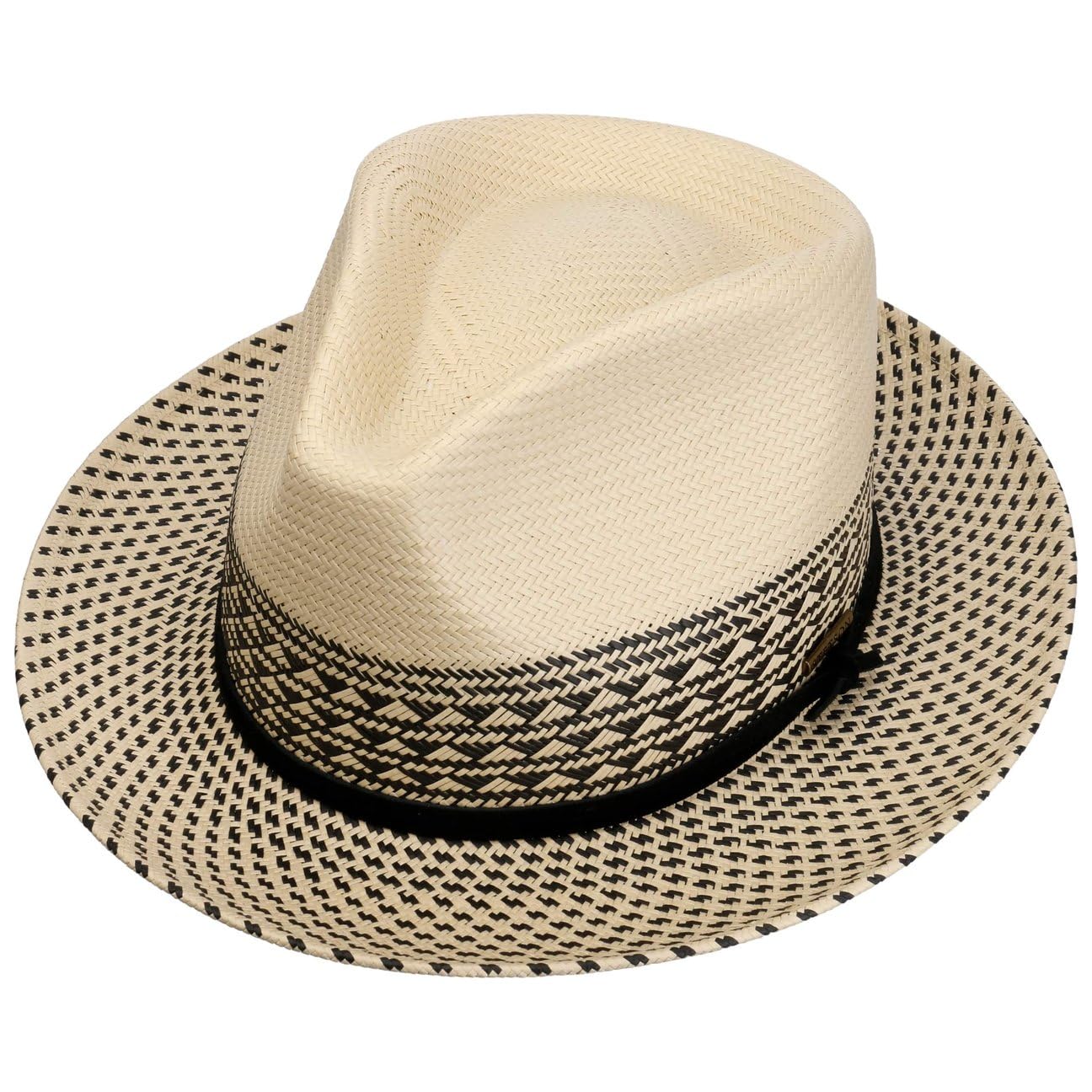 stetson-meola-twotone-fedora-strohhut-mit-uv-schutz image 2