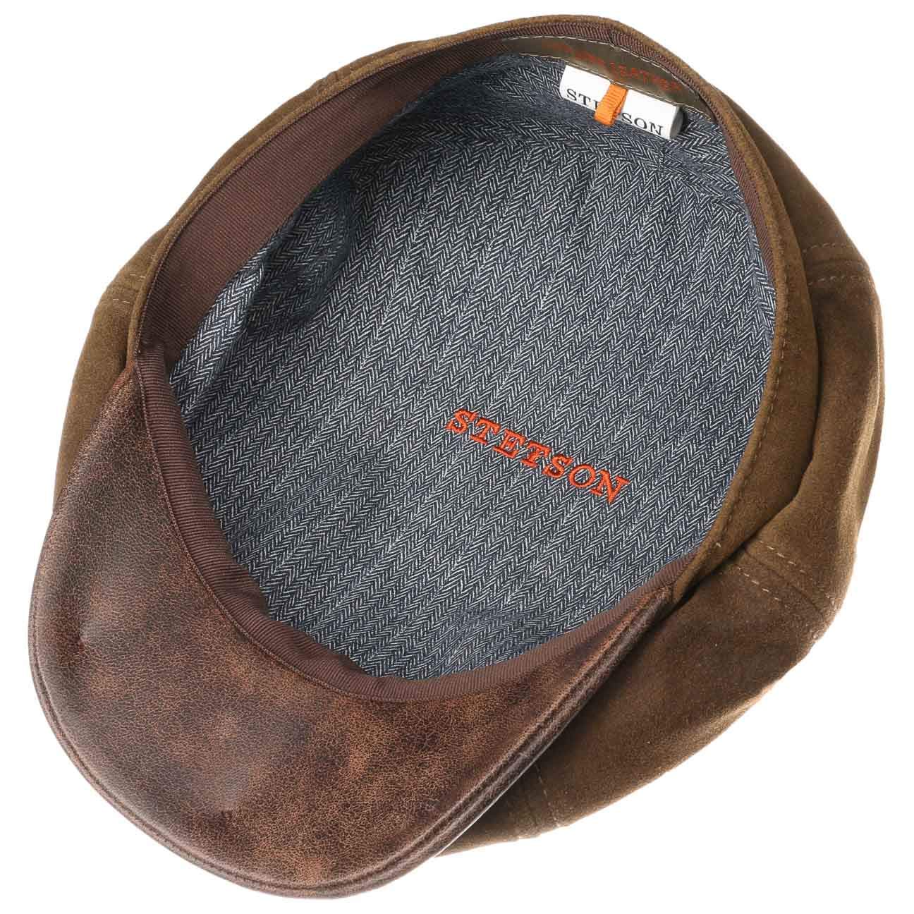 stetson-hatteras-lamb-nappa-flatcap-leder-ballonm-tze-braun-m-56-57-cm image 3