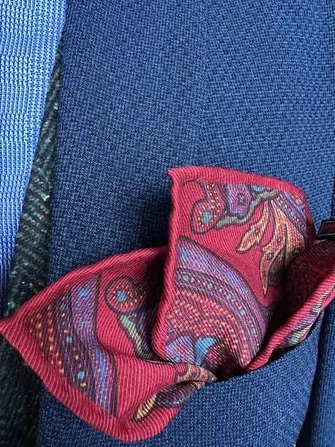 ascot-einstecktuch-100-seide-paisley-rot-blau-double-printed-33-x-33-cm image 1