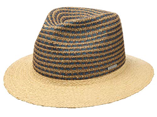 stetson-traveller-viscose-hut-blau-beige-gr-l-herren image 3
