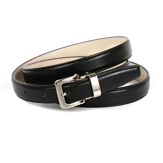 anthoni-crown-14ct10-lederg-rtel-2-0-cm-genarbtes-leder-schwarz-silberfarbene-do image 1