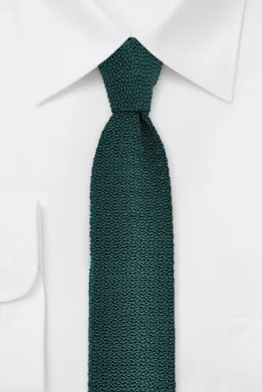 hemley-strickkrawatte-seide-uni-flaschengr-n image 1