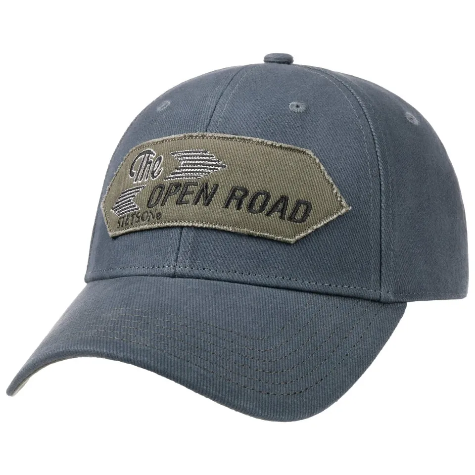 stetson-the-open-road-cap-6-panel-snapback-basecap-baumwolle image 1