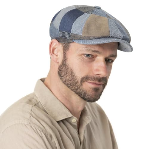 stetson-hatteras-flatcap-patchwork-leinen-seide-baumwolle-unisex-fr-hling-made-i image 7
