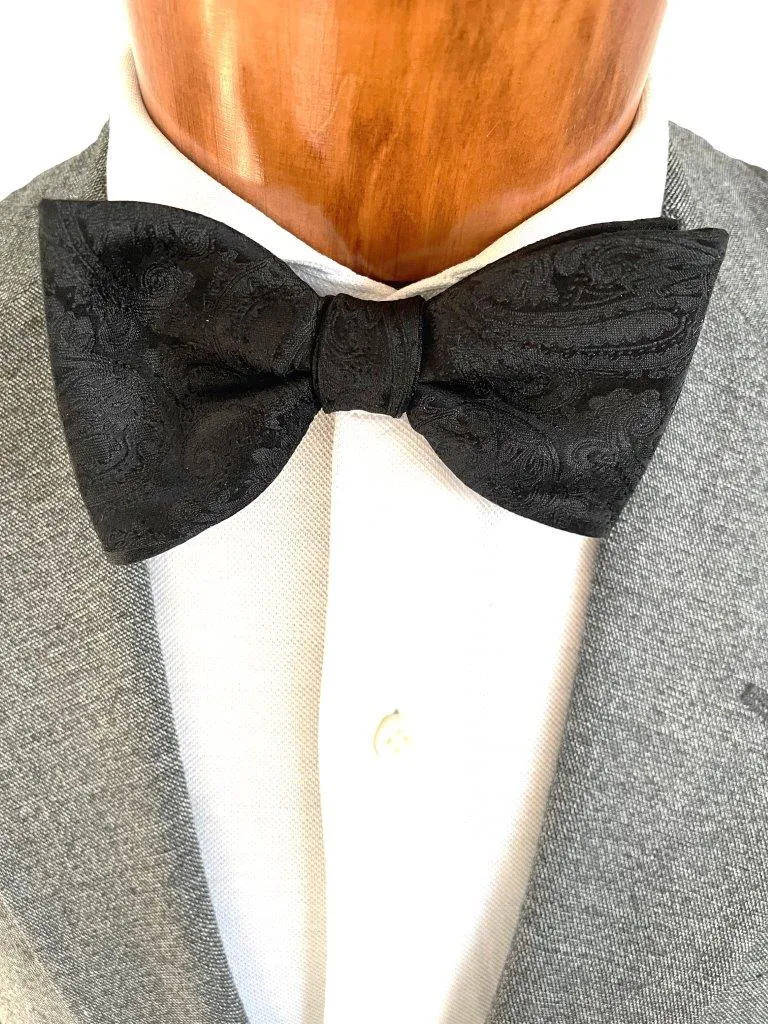 hemley-seiden-fliege-paisley-schwarz-form-wien image 1