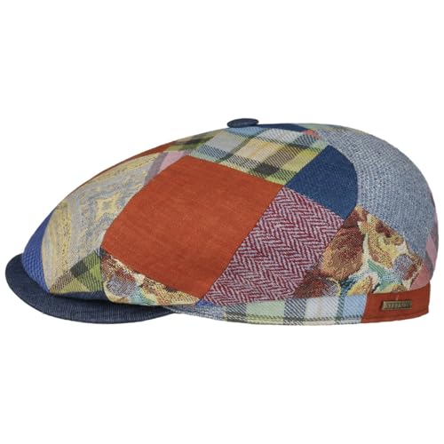 stetson-patchwork-181-6-teilige-flatcap-aus-leinen-seide-baumwolle-f-r-herren image 5