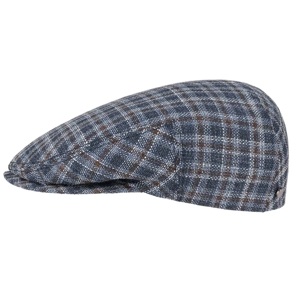 stetson-kent-cerruti-flatcap-kariert-wolle-seide-handmade-in-germany image 1