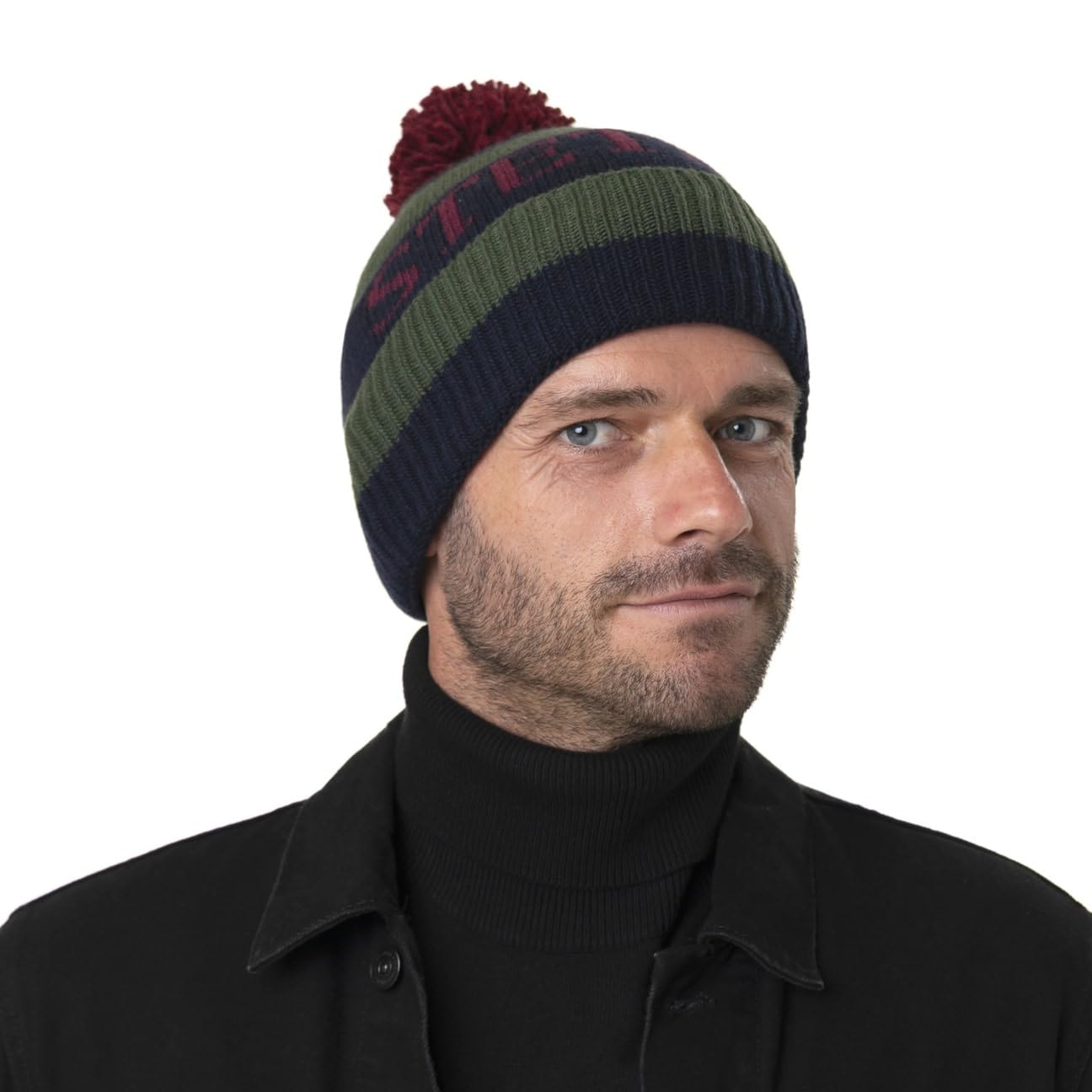 stetson-classic-bommelm-tze-gestreifte-umschlagm-tze-kaschmir-mix-unisex image 2