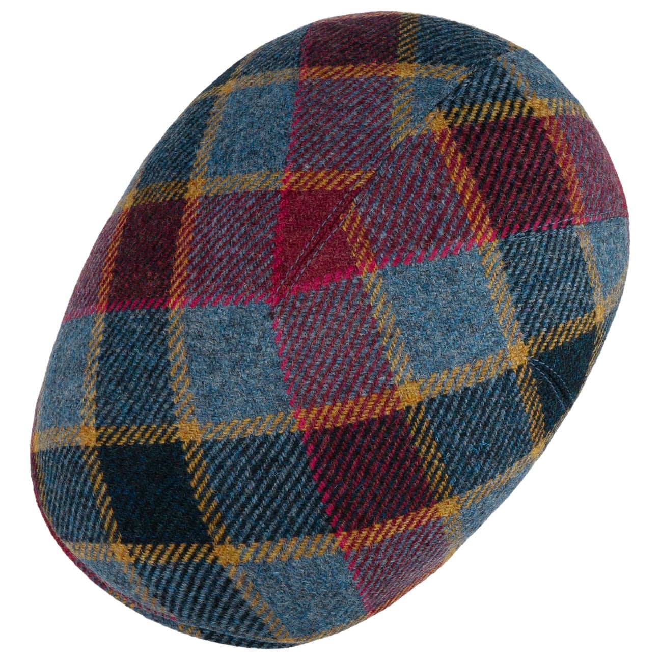 mayser-sidney-big-colour-check-flatcap-aus-schurwolle image 3