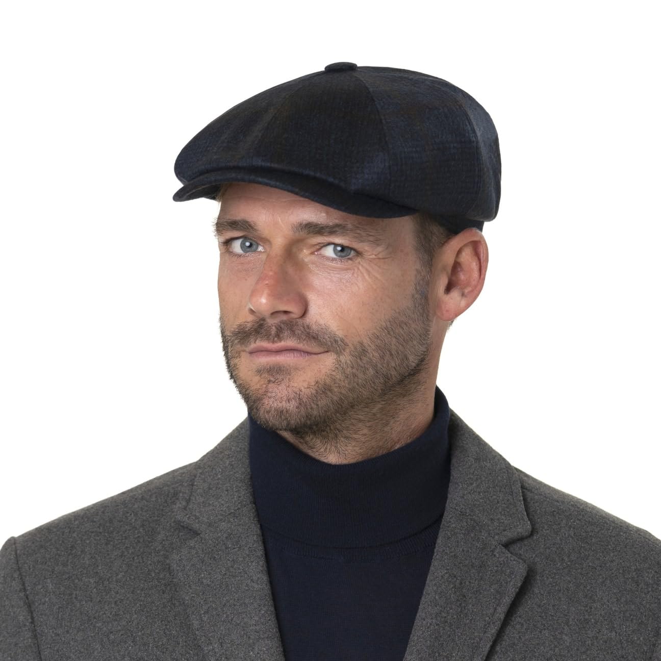 stetson-hatteras-cashmere-check-flatcap-prince-of-wales-herren image 2
