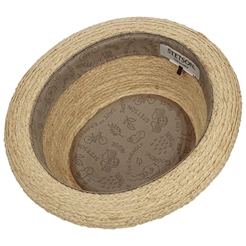 stetson-vilco-sustainable-pork-pie-strohhut-natur-aus-raffiastroh image 7