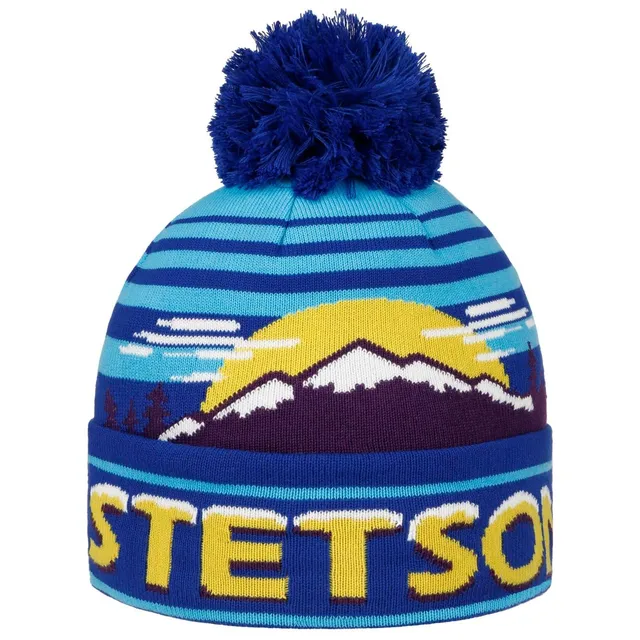 stetson-snowy-mountains-beanie-strickm-tze-mit-bommel image 1
