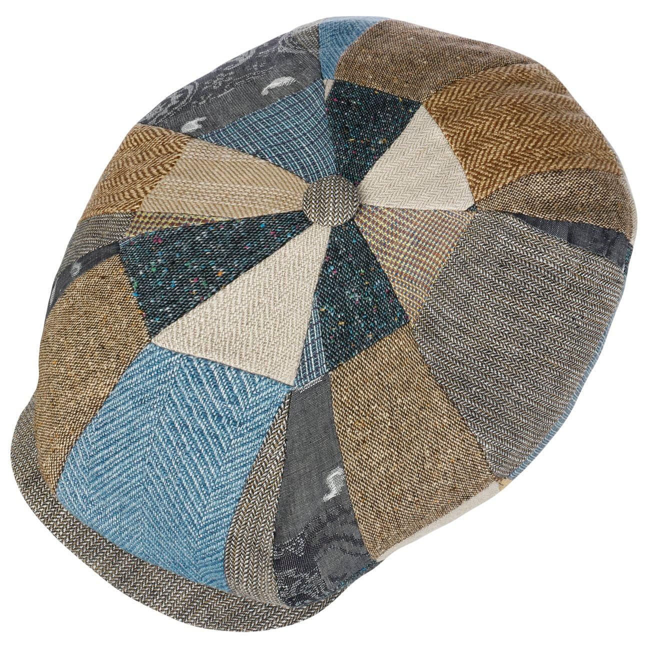 stetson-hatteras-fresh-patchwork-flatcap-leinen-seide image 2