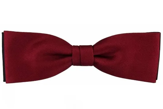 ascot-schleife-uni-satin-schmal-bordeaux-form-wien-3-5-cm image 1