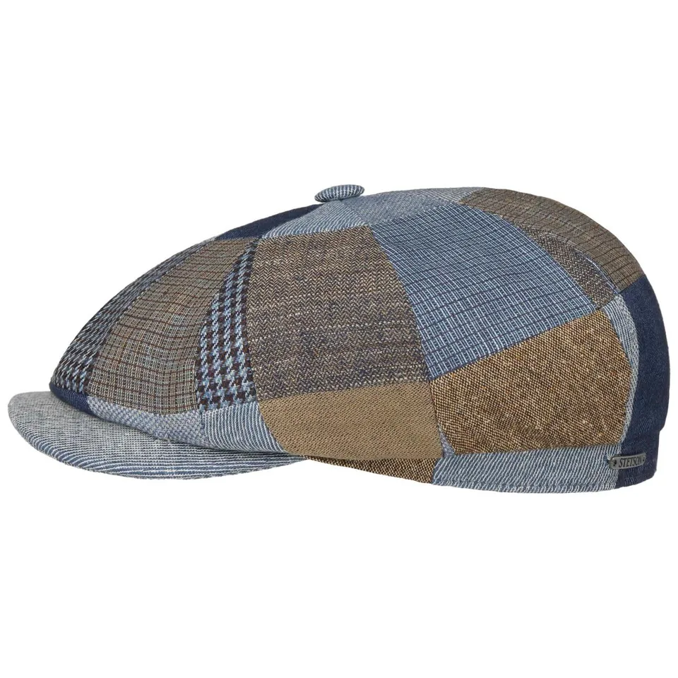 stetson-hatteras-flatcap-patchwork-leinen-seide-baumwolle-unisex-fr-hling-made-i image 1