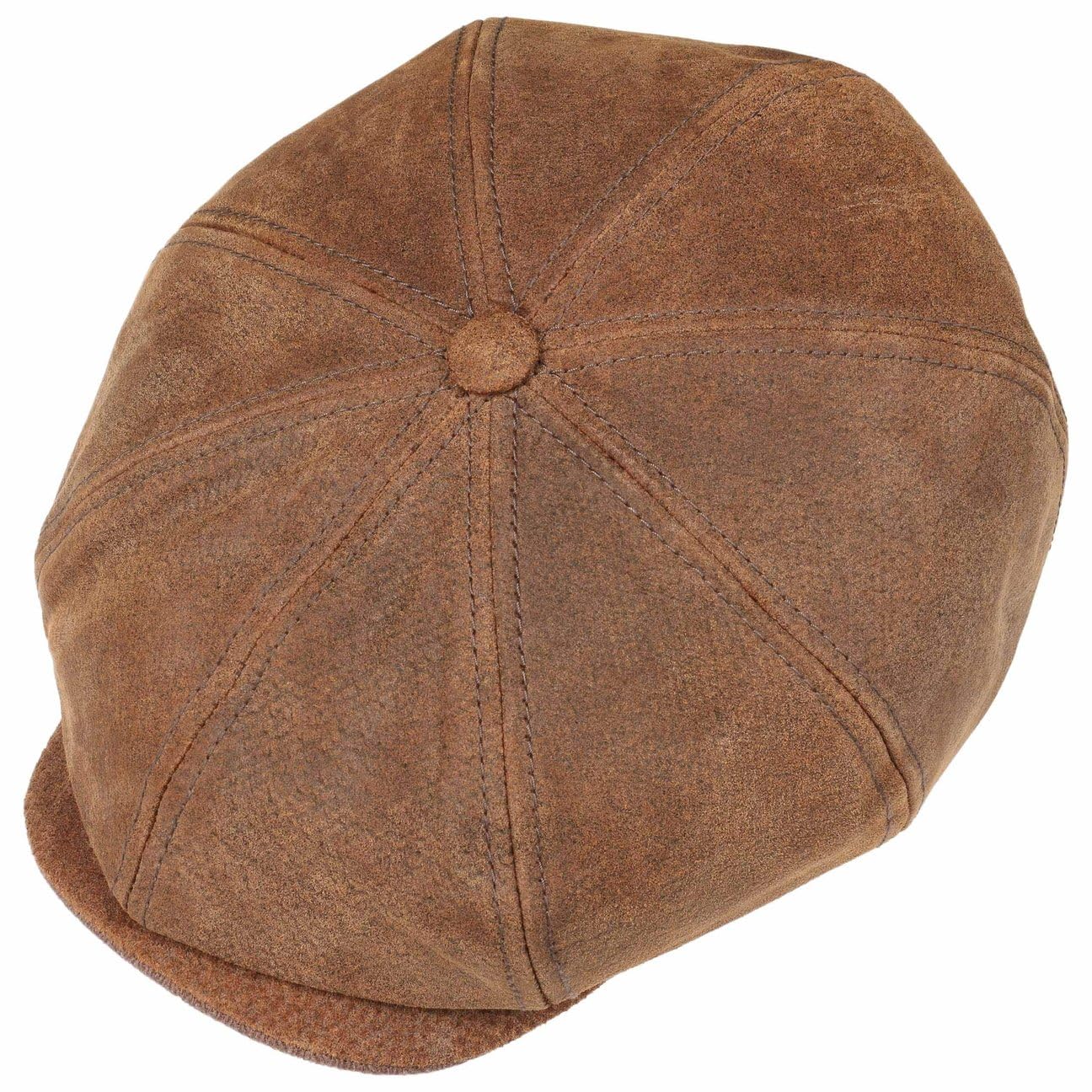 stetson-burney-hatteras-schirmm-tze-herren-echtleder-vintage image 4